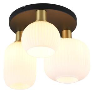 TRIO 619800308 DIVA stropné svietidlo D390mm 3xE27 mosadz matná, biela