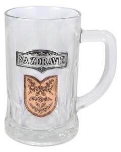 Pohár na pivo s nápisom Na zdravie