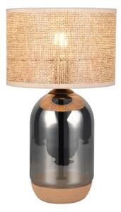 TRIO 564990157 TARA stolná lampa V430mm 1xE27 chrómová, prírodná