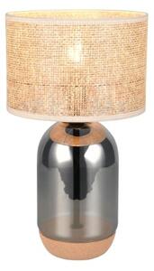 TRIO 564990157 TARA stolná lampa V430mm 1xE27 chrómová, prírodná