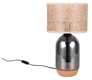 TRIO 564990157 TARA stolná lampa V430mm 1xE27 chrómová, prírodná