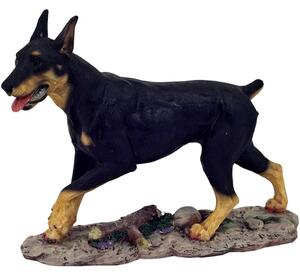 Pes Doberman soška 26cm
