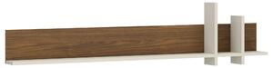 NÁSTENNÁ POLICA, farba orecha, kašmírová, 180/45/25 cm Hom`in - Regály