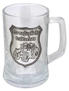 Pohár na pivo krígeľ Pre najlepšieho traktoristu 0,5l