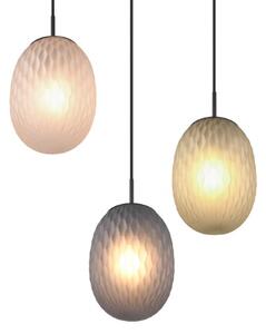 TRIO 364230317 FACETTE závesné svietidlo D430mm 3xE27 čierna matná, viacfarebná