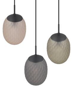 TRIO 364230317 FACETTE závesné svietidlo D430mm 3xE27 čierna matná, viacfarebná