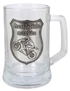 Pohár na pivo krígeľ Pre najlepšieho motorkára 0,5l