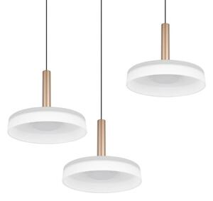 TRIO 354930365 CELESTE závesné svietidlo D350mm SMD LED 3x7,5W/750lm 3000K čierna, kávová, switchdimmer