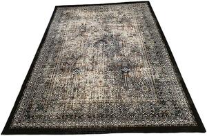 HU Viacfarebný vintage koberec Artiste 27166-Multi-Black Rozmer: 60x110 cm