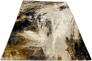HU Hnedo-sivý moderný koberec Artiste 25299A-Hneda-siva Rozmer: 60x110 cm