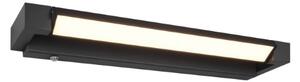 TRIO 284770132 FABRIZIO nástenné svietidlo nad zrkadlo š420mm SMD LED 9W/1000lm 2300+3000+4000K IP44 čierna matná