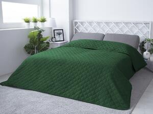 XPOSE® Prikrývka na posteľ EVITA - tmavo zelená 220x240 cm