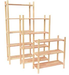 Drevený regál 75 x 30 x 80 cm ROJAPLAST 1375