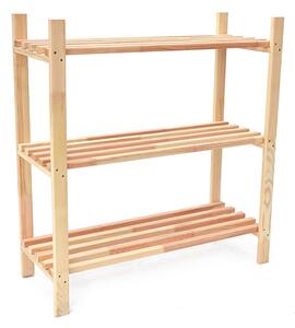 Drevený regál 75 x 30 x 80 cm ROJAPLAST 1375