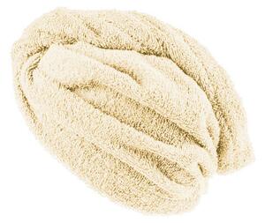 XPOSE® Froté turban na vlasy VERONA - vanilkový 30x75 cm