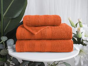 XPOSE® Froté uterák DEVON - tmavo oranžový 50x90 cm