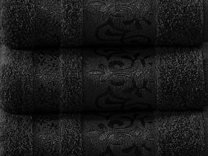 XPOSE® Bambusový uterák CATANIA - čierny 50x90 cm