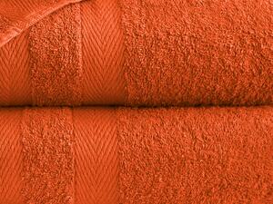 XPOSE® Froté osuška DEVON - tmavo oranžová 70x140 cm