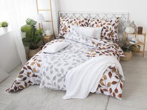 XPOSE® Bavlnené obliečky IVANKA na dve postele - hnedé