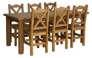 Jedálenská súprava, stôl 140,160,180 + stoličky AKCIA