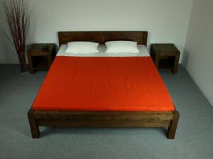 Manželská posteľ z dreva (160x200) model L 5 orech