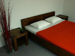 Manželská posteľ (L 5 - 140 - orech)