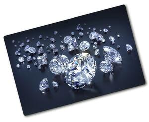Kuchynská doska veľká zo skla Diamant