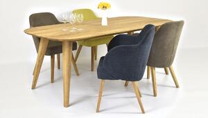 Dubový stôl do jedálne OTAWA (160, 180 al. 200 x 100 cm ) AKCIA