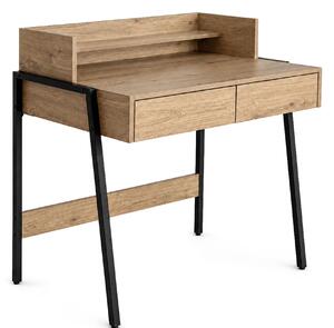 Ak furniture Písací stôl Flux 78 cm dub Artisan/čierny