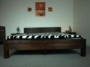 Čierna posteľ, do spálne model L 4 (200 x 200) farba eben