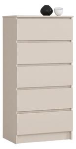 Ak furniture Komoda CLP K60 5SZ 60 cm kašmír