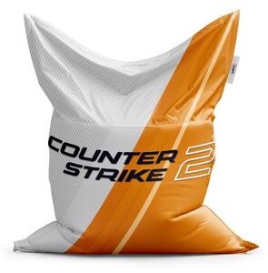 Sablio Sedací vak Classic Counter Strike 2 Oranžová - 150x100 cm