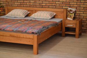 Manželská posteľ z masívu 200 x 200, Model L 5 , farba gaštan