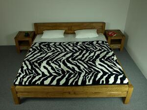 Moderná posteľ do spálne 200 x 200, Model L 4 , farba DUB