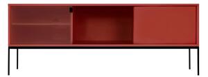 NOO.MA Červený televízny stolík Met Media 160 × 42 × 60 cm