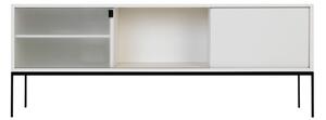 NOO.MA Biely televízny stolík Met Media 160 × 42 × 60 cm