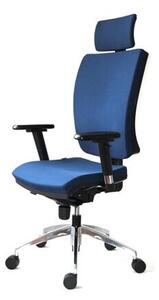 Kancelárska pracovná stolička 1580 GALA ALU PDH modrá - Extreme Antares