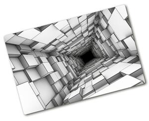Kuchynská doska zo skla Tunel z kociek