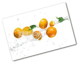 Doska na krájanie chleba zo skla Pomaranče a voda