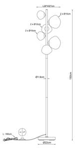 Globo 56149-6S - Stojacia lampa VELORA 6xG9/5W/230V