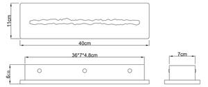 Globo 78394-17 - LED nástenné svietidlo ROJAS LED/17W/230V 3000K