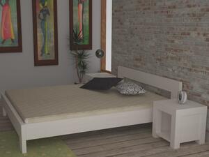 Biela manželská posteľ L6 (140 x 200)