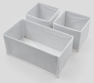 Sinsay - Úložné boxy 3 ks - biela