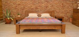 Luxusná drevená posteľ (160 x 200 farba orech )