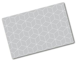 Kuchynská doska veľká zo skla Geometrické pozadie