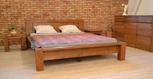 Luxusná drevená posteľ (180 x 200 farba orech )