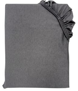 Posteľná plachta jersey tmavosivá TiaHome - 200x220cm