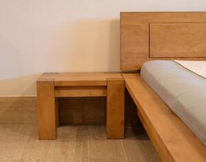 Masívna posteľ z dreva (rossi - dub 140 x 200)