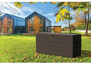 Durabox 270 l Plastový záhradný úložný box 117 x 45 x 56 cm - hnedý DURAMAX 86601