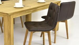 Luxusný jedálenský set 180 x 100 + kožené stoličky (pre 4 až 6 osôb)